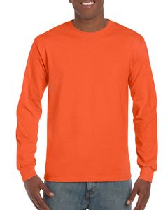 Gildan GN186 - Ultra Cotton Adult Long Sleeve T-Shirt Orange