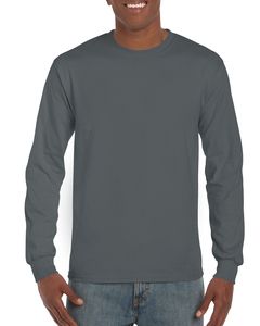Gildan GN186 - Ultra Cotton Adult Long Sleeve T-Shirt Charcoal